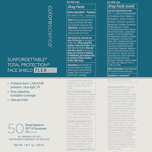 Colorescience Total Protection Face Shield Flex SPF 50 1.8 fl. oz.