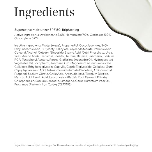 Murad Superdraft Brightening Moisturizer SPF 50 Travel - Vitamin C Packed Hydrating Ulta Sheer Facial Sunscreen W/Lipid-boosting Technology for Preventative Aging Protection from UVA/UVB (0.8 Fl Oz)