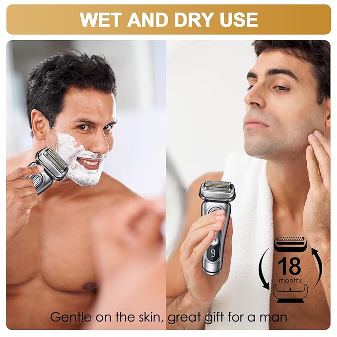 Series 9 Electric Shaver Replacement Head 92S Series 9 Shaving Razor Head S9 Foil &amp Cutter Razor Heads Compatible with 9290cc 9291cc 9370cc 9293s 9385cc 9390cc 9330s 9296cc Etc