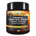 Herbal Healing Salve | Skin Flare Care Relief Formula | Propolis &amp Egg Yolk Extract | Mango Butter Grapeseed Oil Beeswax | Unscented 4oz