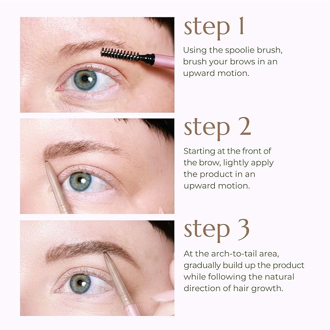 Chella Eyebrow Pencil ? Easy-to-Use Brow Definer for Shaping Filling &amp Blending ? Long-Wear Deep Brown Eyebrow Pencils for Women with Precise Tip (Deep Brown)