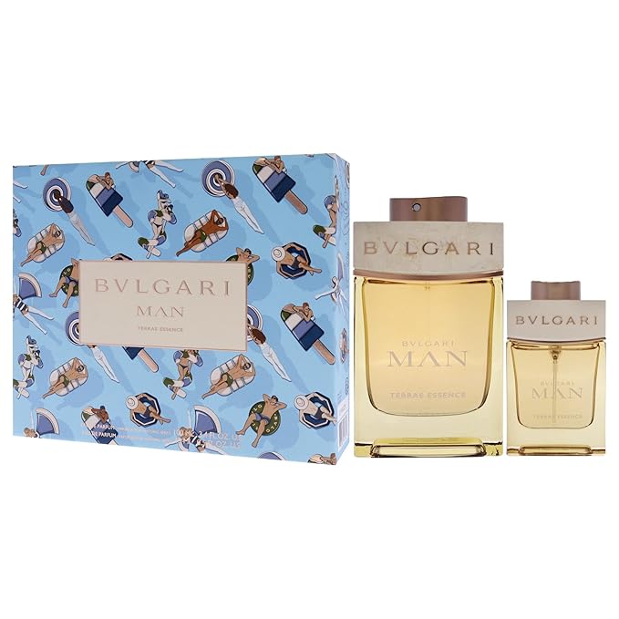 Bvlgari Man Terrae Essence by Bvlgari for Men - 2 Pc Gift Set 3.4oz EDP Spray 0.5oz EDP Spray
