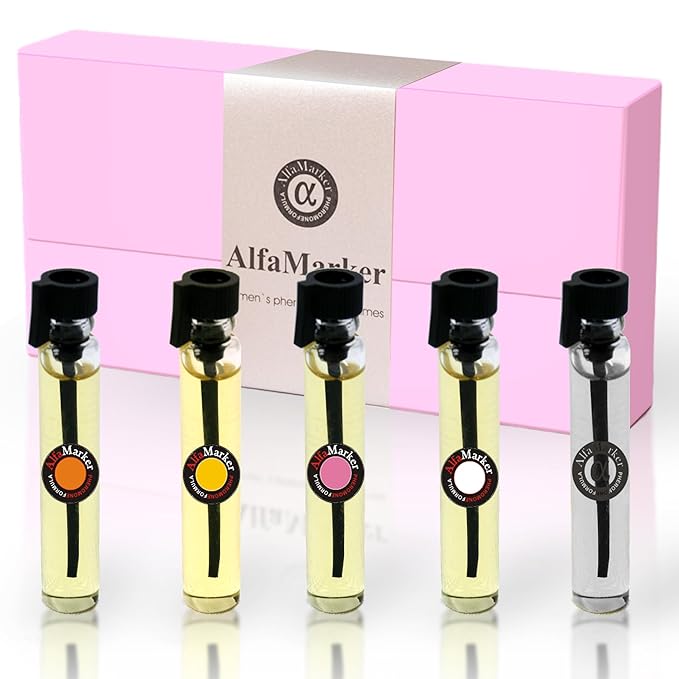 Women Perfume with Pheromones Set - 5 Female Perfum Set 5x2ml - Great Holiday Gift - Long Lasting Fragrance