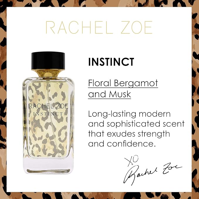 Rachel Zoe Instinct Gift Set - Gift Set For Women - Eau De Parfum Perfume Soy Wax Jar Candle And Body Spray For Women - Fragrance Gift Set - 3 pc