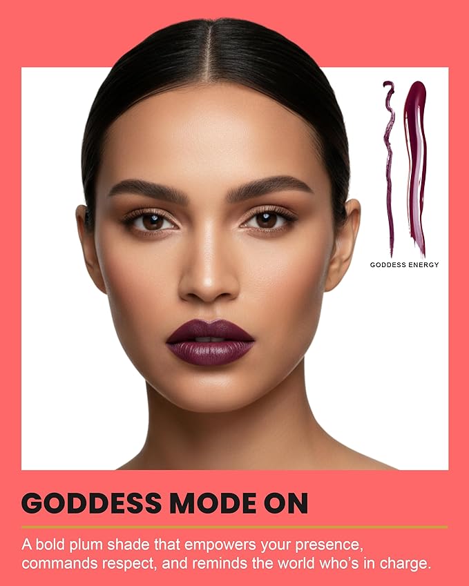 Lip Kit Duo ? Goddess Energy - TikTok-Viral Precision Liner &amp Glossy Liquid Lipstick Clean 2-Step Set with Hydrating Long-Wear Color ? Bold Inclusive Beauty for Everyday Konfidence