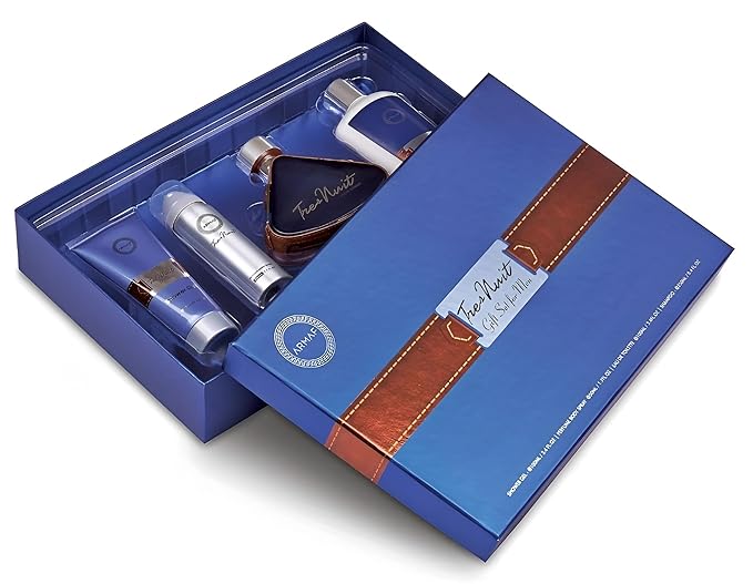 Armaf Tres Nuit 4-Piece Set for Men (Eau De Parfum 3.4 Ounce + Shower Gel 3.4 Ounce + Body Spray 1.7 Ounce + Shampoo 8.4 Ounce)