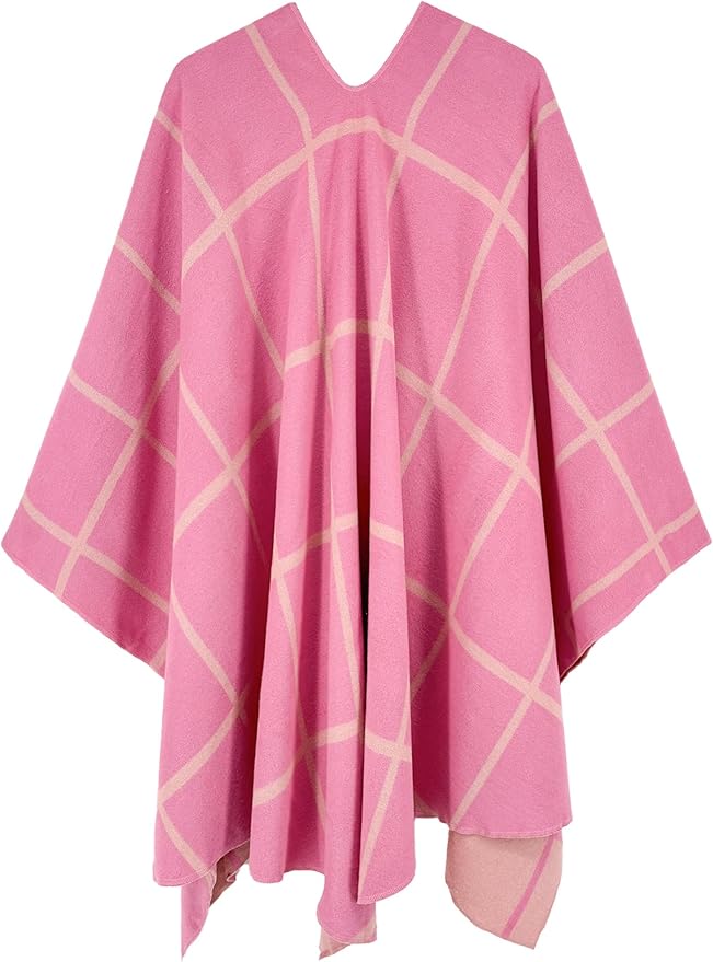 Moss Rose Women's Shawl Wrap Poncho Ruana Cape Open Front Cardigan Shawls for Fall Winter
