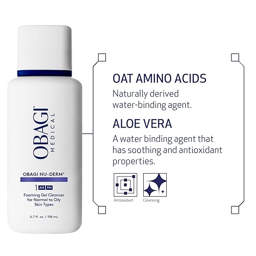Obagi Nu-Derm Foaming Gel Cleanser for Face ? Deep-Cleansing &amp Hydrating Facial Cleanser with Aloe Vera ? For Normal to Oily Skin Types