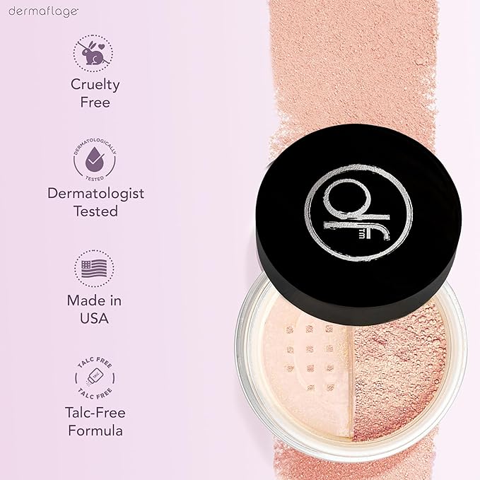 Dermaflage SPF Mineral Powder Sunscreen for Sensitive Skin All Natural Sunscreen Powder Broad Spectrum