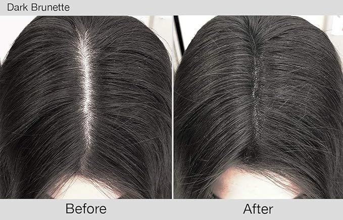 Joan Rivers Great Hair Day Root Touch Up Powder Duo - Fill-in Powder for Thicker Fuller Looking Hair (Dark Brunette)