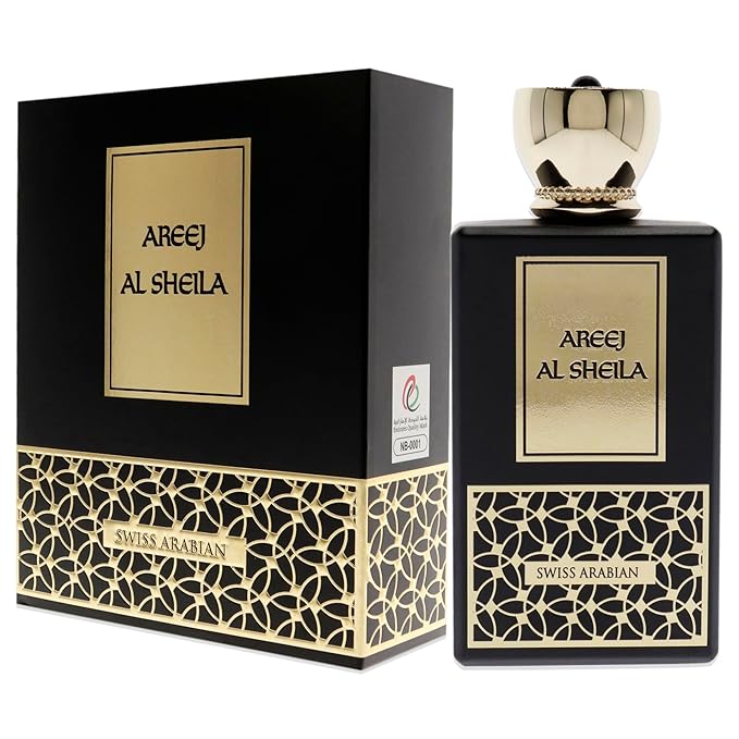 Swiss Arabian Areej Al Sheila - Luxury Products From Dubai - Long Lasting Addictive Personal EDP Spray Fragrance - Seductive Signature Aroma - 3.4 Oz