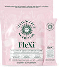 Vital Source Nutrition - FleXi - Creatine &amp Collagen Stick Packs - 5g Creapure Creatine Monohydrate + 1g MoriKol Collagen -Supports Strength Recovery &amp Skin Health -20 Servings