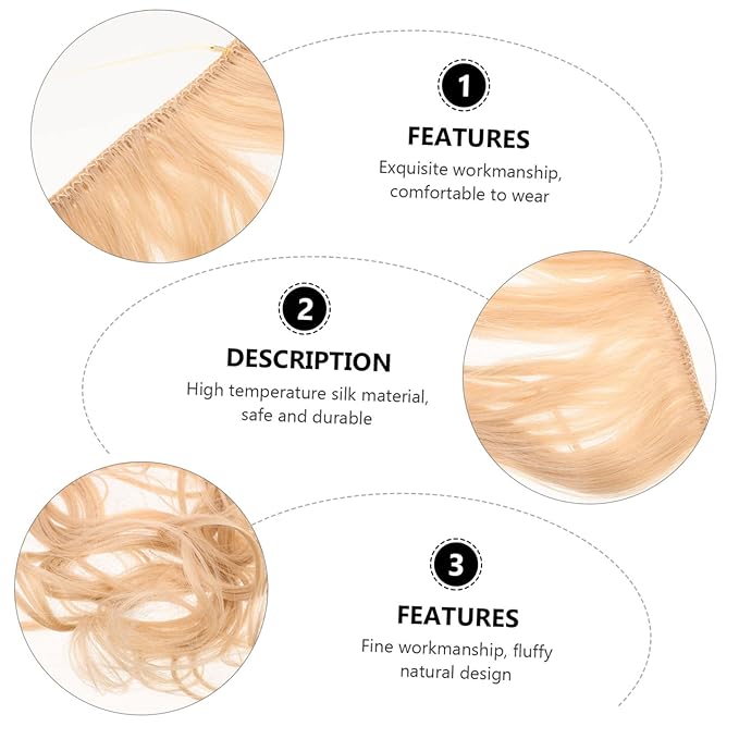 Baluue 4pcs Wavy Hair Extensions for Women Natural Look Clip Hair Pieces Comfortable for Unique Hairstyles Easy to Use