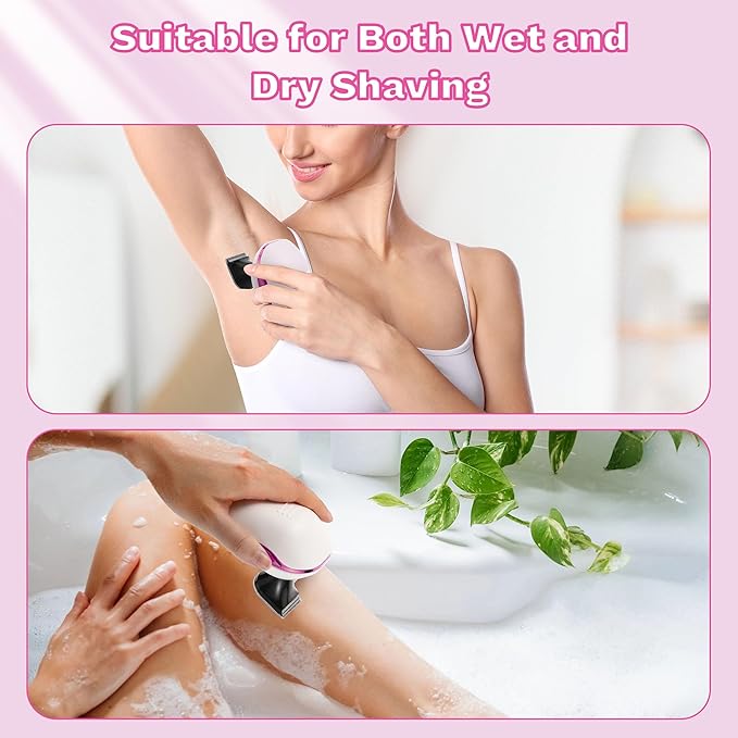 Electric Razors for Women 7D Electric Shaver for Women 5 in 1 Lady Shavers Wet/Dry Bikini Trimmer Painless Face Razor for Arms Legs Armpit Pubic Area