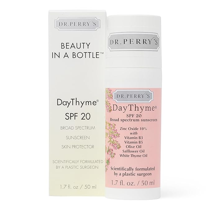 Dr. Perry?™s DayThyme SPF 20 Daily Broad Spectrum Sunscreen with Zinc Oxide and Vitamins B3 B5