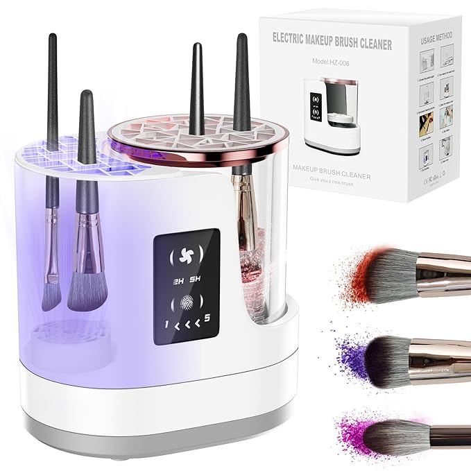 3 IN 1 Electric Makeup Brush CleanerAutomatic Makeup Brush Cleaner with Makeup Brush DryerPortable USB Deep Cleaning for All Size Beauty Makeup Brush SetBlush BrushSponges