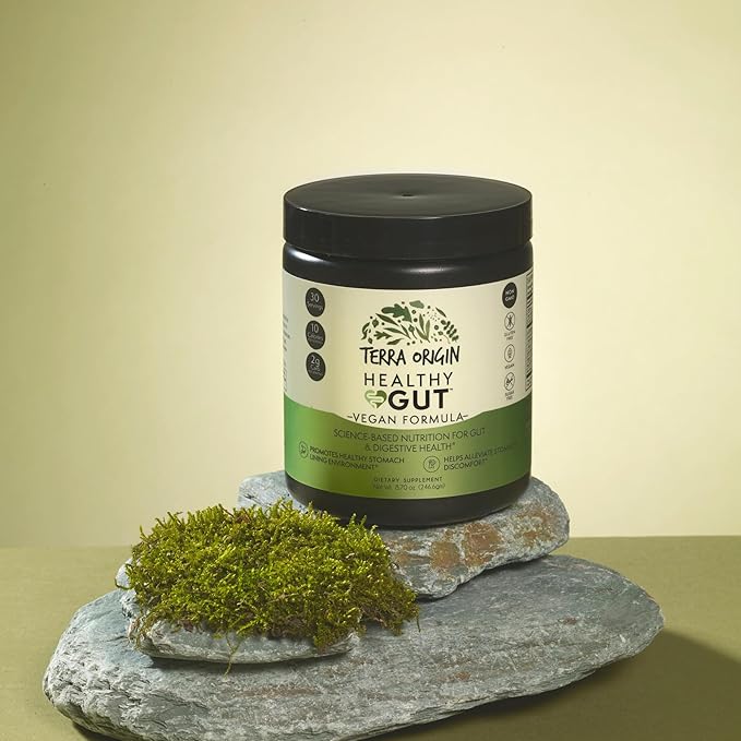 Healthy Gut Vegan Formula | with L-Glutamine and Clinically Proven ingrediens | Supports Gut Permeability gastrointestinal Support Helps Alleviate Stomach discomfort and Boost Immunity*