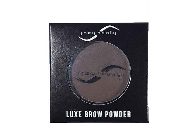 Joey Healy Luxe Brow Powder Natural and Soft Definition Eyebrow Powder Waterproof Brow Makeup Formula Tobacco (Brunette)