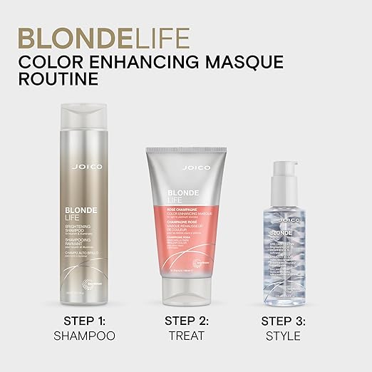 Joico Blonde Life Color Enhancing Masque | For Blonde Hair | Color Depositing Treatment | Maintain Unique Blonde Tones | Fortified With Monoi &amp Tamanu Oil