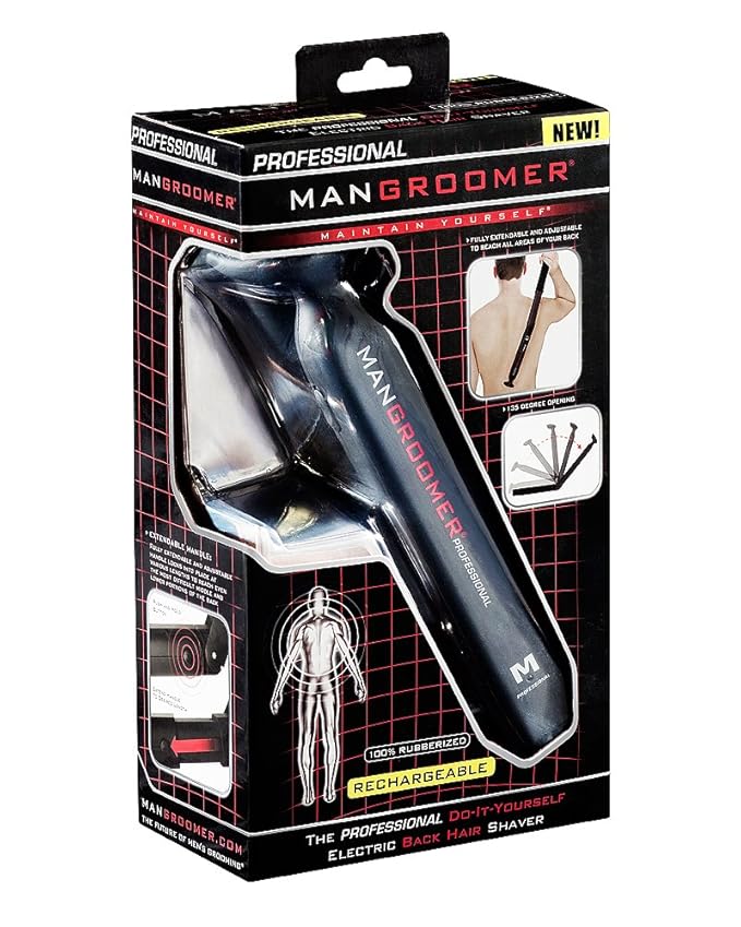 MANGROOMER - PROFESSIONAL Do-It-Yourself Electric Back Hair Shaver