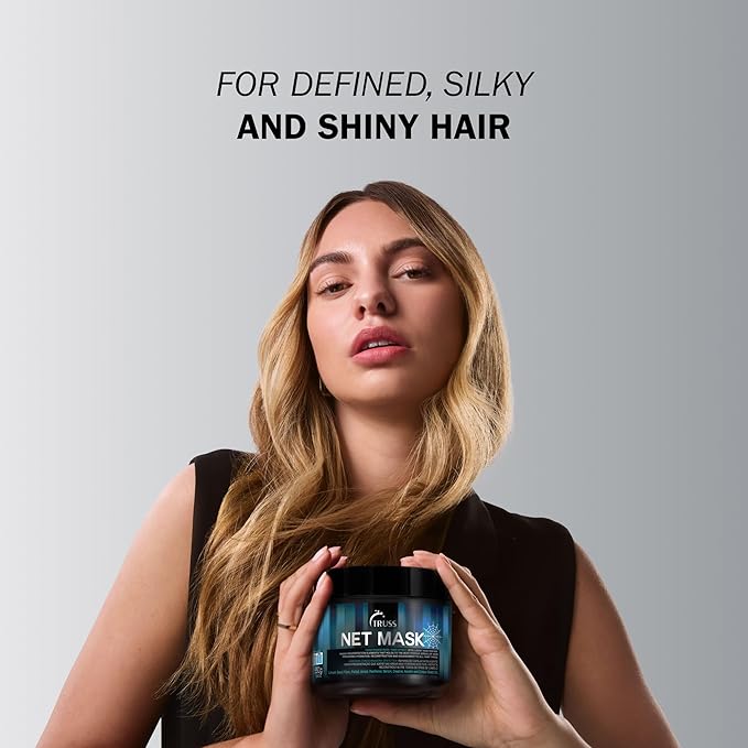 TRUSS Net Deep Conditioning Hair Mask for Damaged Hair - Formulated with Nano-Regeneration for Protein Replenishment Hydration &amp Shine - Reduces Frizz Defines Curls &amp Restores Elasticity (19
