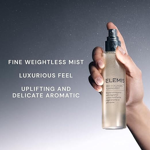 ELEMIS Pro-Collagen Toning Mist 150ml Hydrating PHA Facial Mist to Refine Pores &amp Smooth Skin