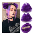 messy bun hair piece 2PCS Cat Ears Hair Donut Chignon Claw Clip in Messy Bun Mini Updo Extensions Wig Accessory Synthetic Hair Bun Ponytail Hairpieces for Women Girls bun hair pieces for women ( Color