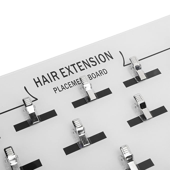 Tape in Placement Board Acrylic Hair Extension Stand Hair Display Holder Rack for Hair Extensions Multi Function Wig Display Holder Hairdresser Hair Salon Accessories (White) (White)