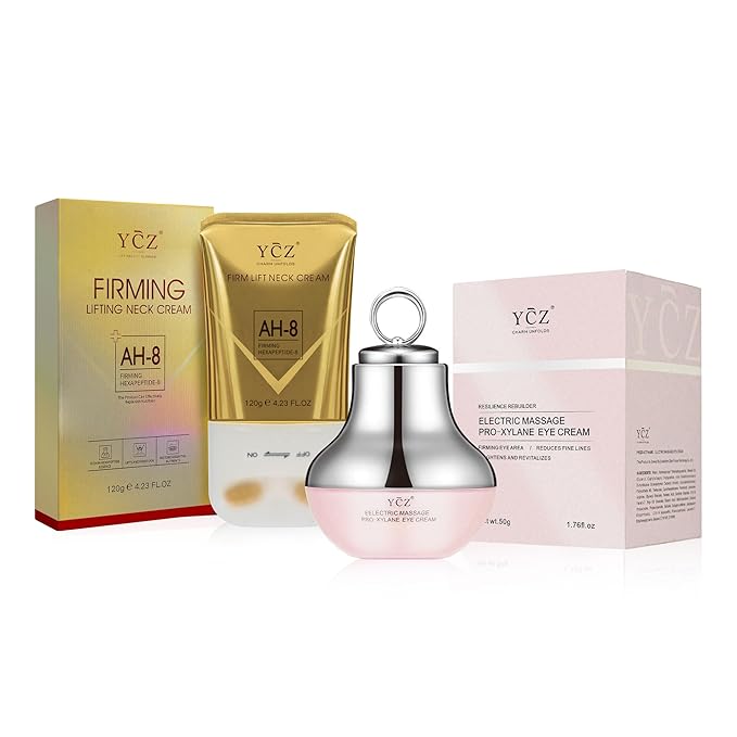 Ycz Neck-Eye Care Tightening &amp Revitalizing Set -Smooth of Fine Lines Eye &amp Neck Treatment Skin Moisturizer Deep Moisturizing Skincare