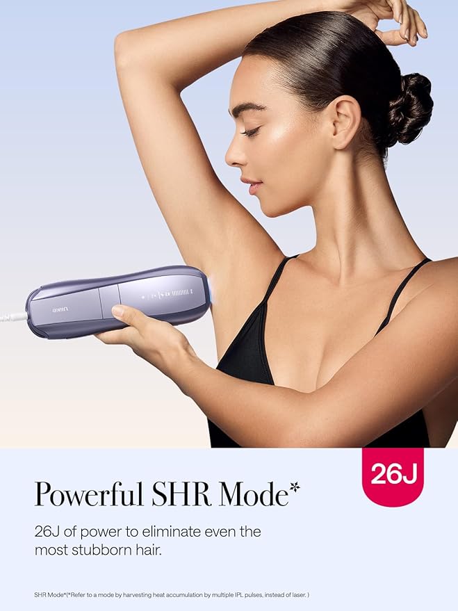 Ulike Laser Hair Removal Air 10 IPL Hair Removal Device with Ice Cooling Dual Lights SHR Mode for Women &amp Men Limited Holiday Set with Aloe Vera Gels Gem Stickers Christmas Cards &amp Stora
