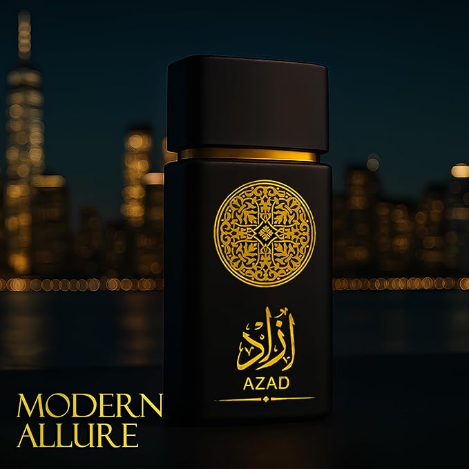 AZAD Men's Perfume Set 2 x 100ml Eau de Parfum | Spicy Woody Fragrance with Tobacco Coffee &amp Vanilla | Bold &amp Sophisticated Scent for Men | Long Lasting Gift Set (AZAD&ampHunter Platina)