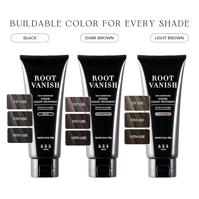Color Treatment for Gray Coverage ? Subtle Gradual Semi-Permanent Hair Color ? Hydrating Sulfate-Free Ammonia-Free Vegan Color Depositing with 31 Botanical Extracts (Dark Brown)