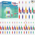 Navona 100 PCS Disposable Toothbrush with Toothpaste Bulk Travel Toothpaste Bulk Toothpastes Individually Wrapped Bulk Toothbrush Ergonomics HandleMedium Soft Bristle Perfect for Travel Hotel