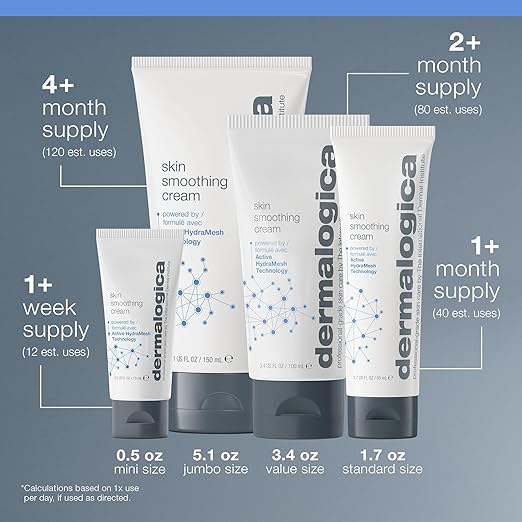 Dermalogica Skin Smoothing Cream - Face Moisturizer with Vitamin C and Vitamin E - Infuses Skin with 48 Hours of Continuous Hydration