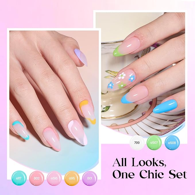 Beetles Gel Nail Polish Set 25 Colors Color Dairy Polish Kit Nude Black Brown Red Color Gel Nails with Base Coat Glossy &amp Matte Top Coat Colorful Bottles UV Led Soak Off Gifts for Women