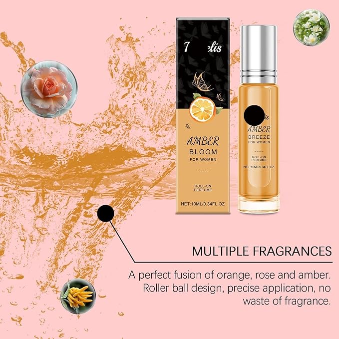 Jasmine Roll-On Perfume - Natural Long-Lasting &amp Refreshing Scent For Daily Couples' Dates And On-the-Go Use(2PCS)