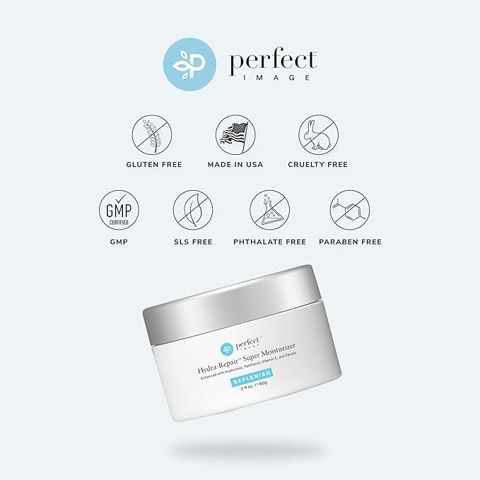 Perfect Image Hydra-Repair Super Moisturizer Hyaluronic Acid Face Moisturizer for Women and Men Facial Moisturizer with Vitamin E and Shea Butter 2 fl oz. (60g)