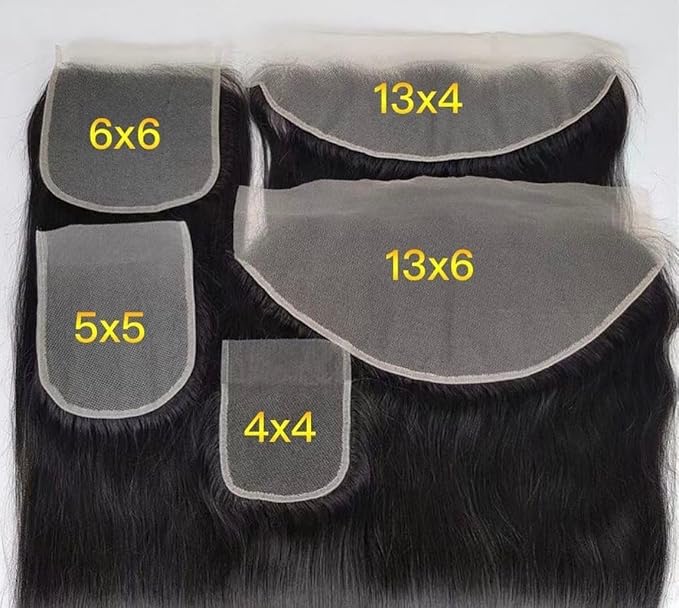 13x4 Long Deep Parting HD Swiss Lace Melt Skin Lace Closure Raw Hair Materials Straight Style Much Fuller with Natural Hair Line Human Hair Natural Black Color (HD 13x4 lace frontal 14inch)