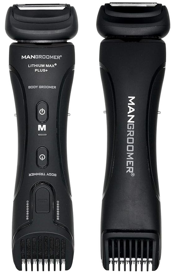 MANGROOMER Lithium Max Plus Body Groomer Ball Groomer Body Trimmer Electric Groin Hair Trimmer with Free Bonus Foil Included