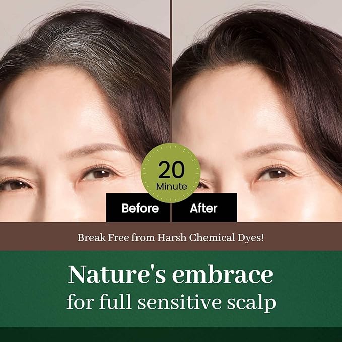 Dongsung Herb Speedy Color Cream (Soft Black 3 Pack) PPD-Free Ammonia-Free Vegan Gray Coverage Hair Dye with Sun Protection Odorless Gentle for Sensitive Scalp No Eye or Scalp Irritation