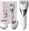 Electric Lady's Epilator2in1 for FaceChinArmLegArmpitBikini TrimmerShave&amp EpilateWide Head for Fast EpilationWet &amp Dry Lady Shaver2 Speeds