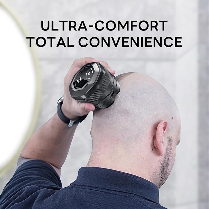 Head Shavers for Bald Men 6D Magnetic Floating Blades Smooth Shave in 3 Minutes USB-C Rechargeable 180min Runtime Wet &amp Dry Easy Clean Anti-Slip Design(A6-Plus)