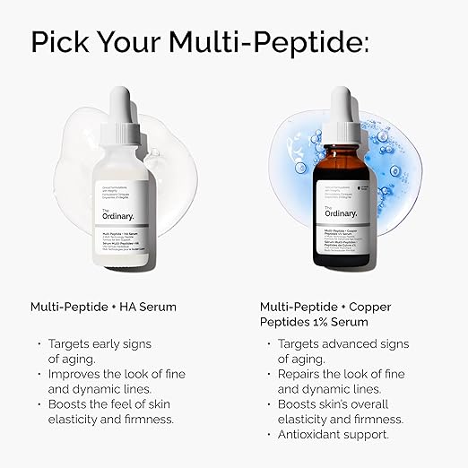 The Ordinary Multi-Peptide + Copper Peptides 1% Anti-Aging Serum for Fine Lines and Skin Elasticity