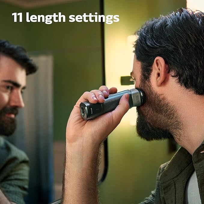 Philips Norelco Multigroom 5000 Series All-in-One Trimmer and Hair Clipper 18-Piece Men's Grooming Kit for Beard Face Hair Body and Intimate Areas No Blade Oil Needed Model MG5910/49