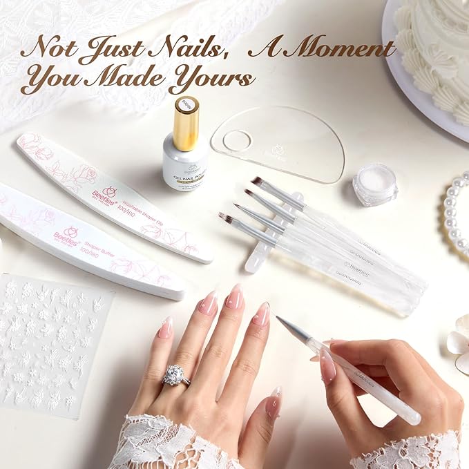 Beetles Christmas Gel Nail Polish Set ? Wedding Beauty Gel Nail Polish Colors Hema Free 15ml UV LED Soak Off Manicure with Base Coat Top Coat All in an Elegant Gift Box for Women Holiday Gifting