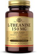 Solgar L-Theanine 150 mg - 60 Vegetable Capsules - Promotes Relaxation - Non-GMO Vegan Kosher &amp Gluten Free - 60 Servings