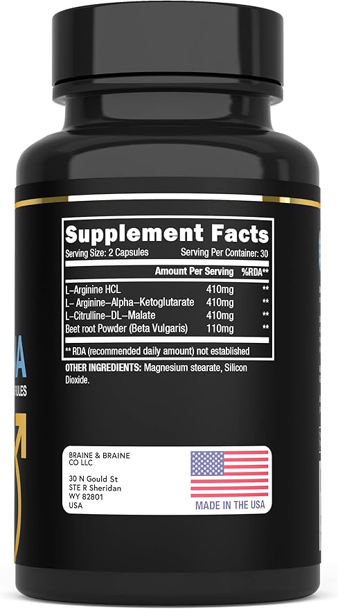 Stamina | Extra Firm Hard On Pills | Fast Acting L-Arginine L -Citrulline &amp Nitric Oxide Supplement for Men | Promotes Male Vitality Blood Flow and Endurance | 60 Capsules