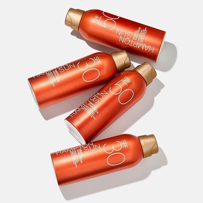 Hampton Sun SPF 30 Mineral Sunscreen Mist Sheer Lightweight Matte Finish Broad Spectrum Non-Nano Zinc Oxide Antioxidant-Rich Hydration with Hyaluronic Acid + Vitamin E Reef-Friendly