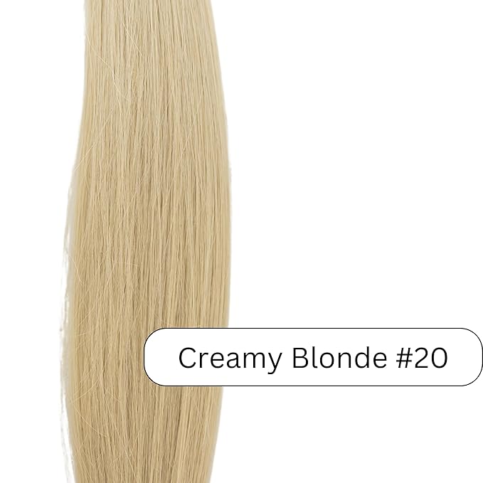 100% Real European Human Hair Keratin Bond Extensions 20 Creamy Blonde #20