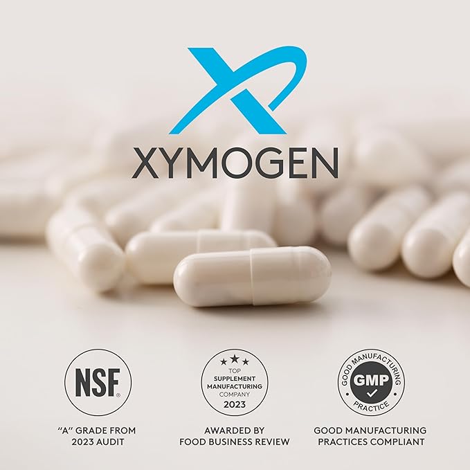 XYMOGEN L-Theanine - Patented Suntheanine L theanine 400mg Per Serving - Amino Acid Supplement to Support Calm + Relaxation Without Drowsiness Liver Health (120 Capsules)